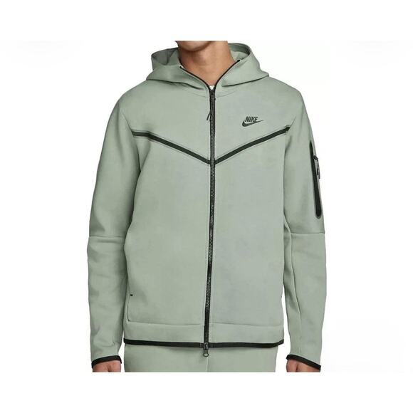 RARE Nike Sportswear Tech Fleece Hoodie Men S Small 'Mica Green' CU4489-330 EUC - Picture 11 of 12